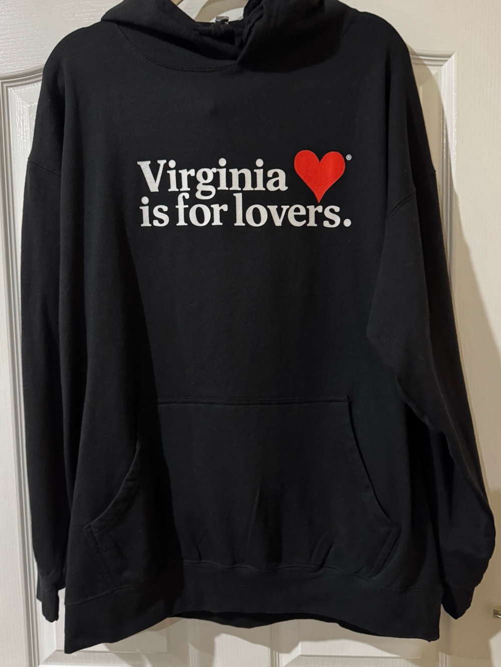 Milltex Virginia Is For Lovers Black Hoodie 2XL